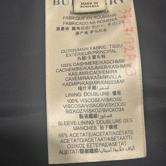 Burberry Cashmere (100%) Winter Coat - Picture 7 of 9